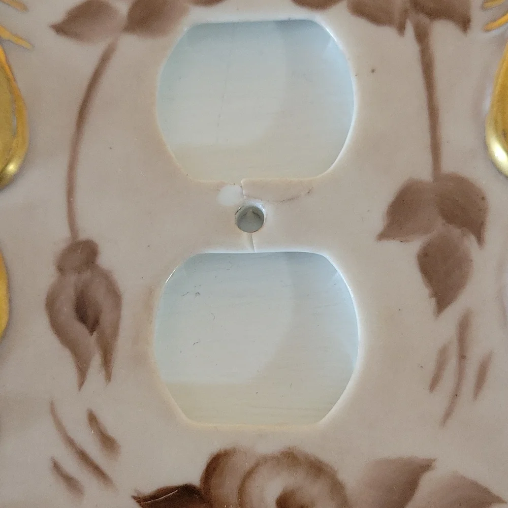 Outlet And Light Switch Handpainted And Gilding Covers - Picture 8 of 17